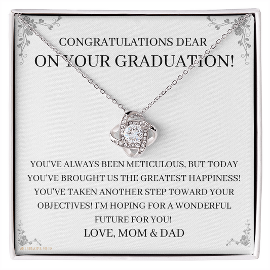 Daughter Gift from Dad, Daughter Graduation Gift, Father Daughter Gift, College Grad Gift, Graduation Present, 14K Necklace, keDG01E