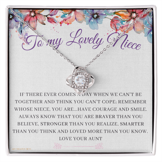 Niece Gift, To My Lovely Niece Necklace, Niece Gift From Aunt Birthday Graduation Gift lkeNFA21