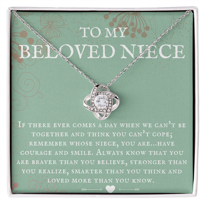 Niece Gift, To My Beloved Niece Necklace, Niece Gift From Aunt Birthday Graduation Gift lkeNFA25