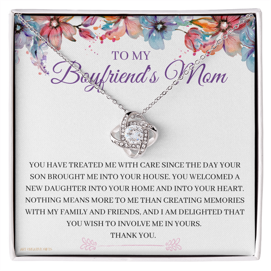 Gift for Boyfriend's Mom, Boyfriend's Mom Gift, To My Boyfriends Mom Gift, Meaningful Gift, Boyfriends Mom Necklace keBFM01D