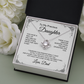 Daughter Gift from Dad, College High School Graduation, Daughter Birthday Jewelry Gift From Dad, keDFD01
