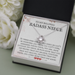 Niece Gift, To My Beloved Badass Niece Necklace, Niece Gift From Aunt Birthday Graduation Gift lkeNFA24