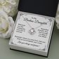 Daughter Gift from Dad, College High School Graduation, Daughter Birthday Jewelry Gift From Dad, keDFD06A