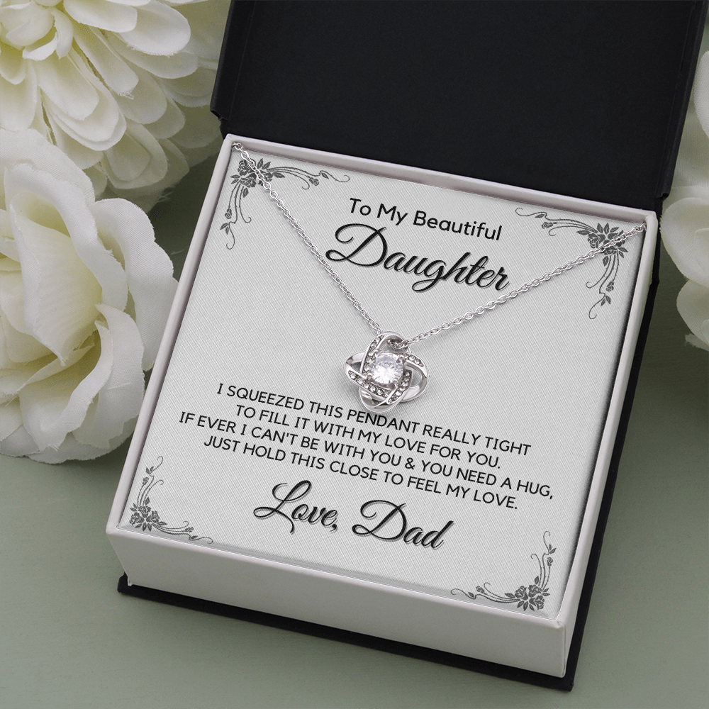Gift for Beautiful Daughter from Dad, Daughter Graduation Gift, Father Daughter Gift, College Grad Gift, Graduation Present, 14K Necklace keDFD10B