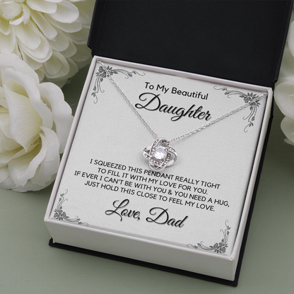Gift for Beautiful Daughter from Dad, Daughter Graduation Gift, Father Daughter Gift, College Grad Gift, Graduation Present, 14K Necklace keDFD10B