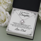 Gift for Beautiful Daughter from Dad, Daughter Graduation Gift, Father Daughter Gift, College Grad Gift, Graduation Present, 14K Necklace keDFD10B