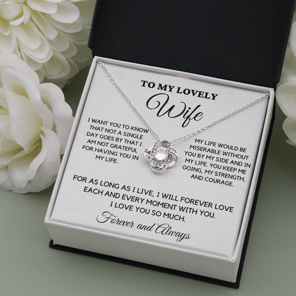 To My Lovely Wife - Forever Love - Necklace wfh-15