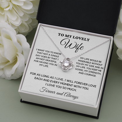 To My Lovely Wife - Forever Love - Necklace wfh-15