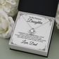 Gift for Precious Daughter from Dad, Daughter Graduation Gift, Father Daughter Gift, College Grad Gift, Graduation Present, 14K Necklace kaDFD10A