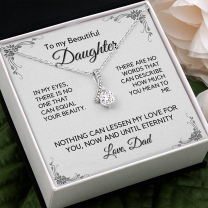 Daughter Gift from Dad, Daughter Graduation Gift, Father Daughter Gift, College Grad Gift, Graduation Present, 14K Necklace, aeDFD03A