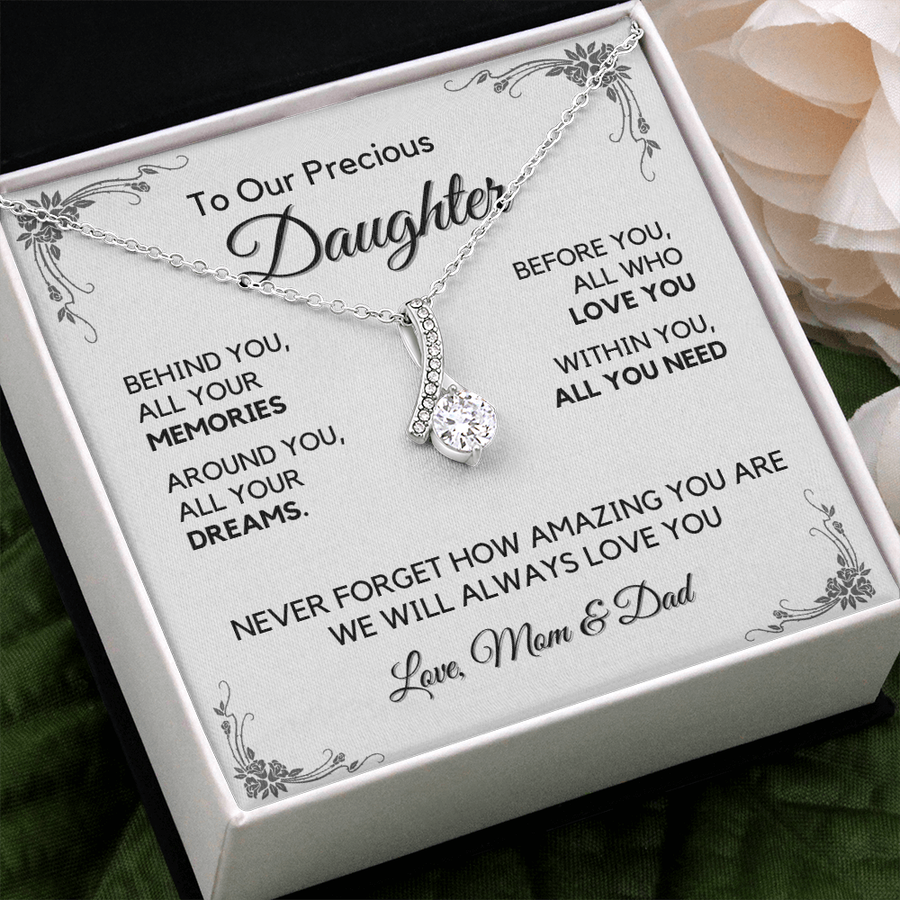 Daughter Gift from Dad, College High School Graduation, Daughter Birthday Jewelry Gift From Dad, aeDFD05A