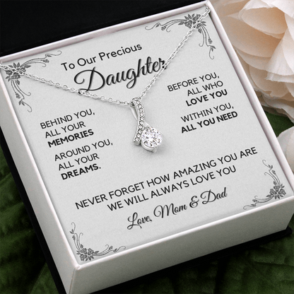 Daughter Gift from Dad, College High School Graduation, Daughter Birthday Jewelry Gift From Dad, aeDFD05A
