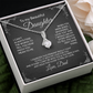 Daughter Gift from Dad, Daughter Graduation Gift, Father Daughter Gift, College Grad Gift, Graduation Present, 14K Necklace, aeDFD02