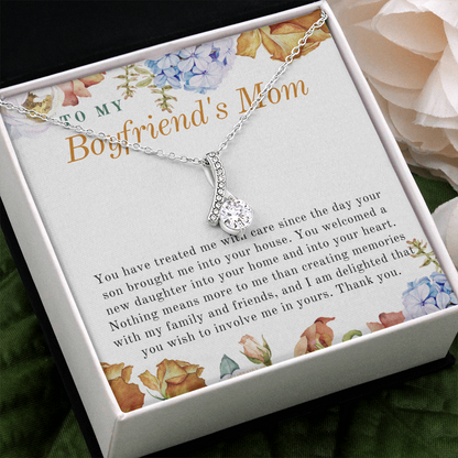Gift for Boyfriend's Mom, Boyfriend's Mom Gift, To My Boyfriends Mom Gift, Meaningful Gift, Boyfriends Mom Necklace BFM01G