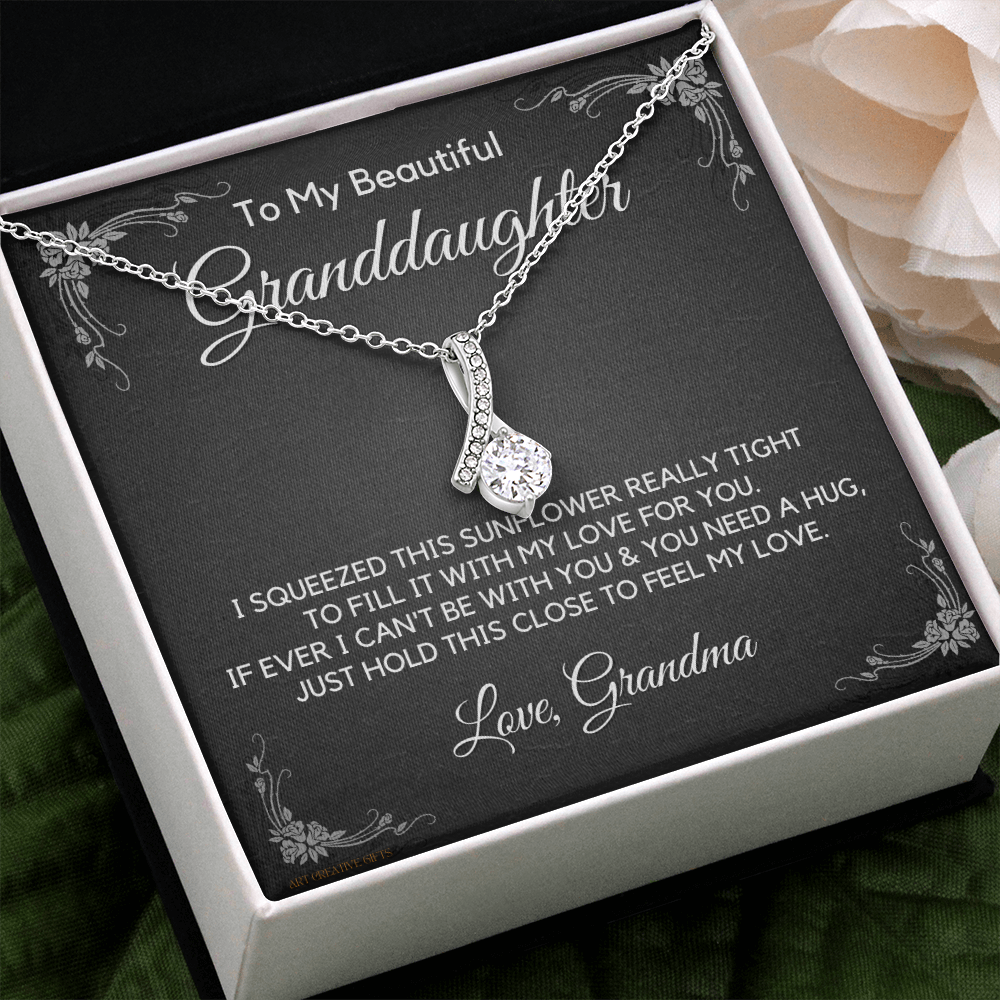 Granddaughter Gift from Grandma, Gift for Graduation, Birthday, Mother's Day, 14K Necklace, abaGDFGM25