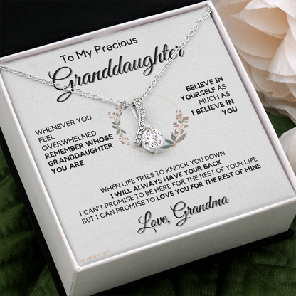 Granddaughter Gift from Grandma, Gift for Graduation, Birthday, Mother's Day, 14K Necklace, abaGDFGM32