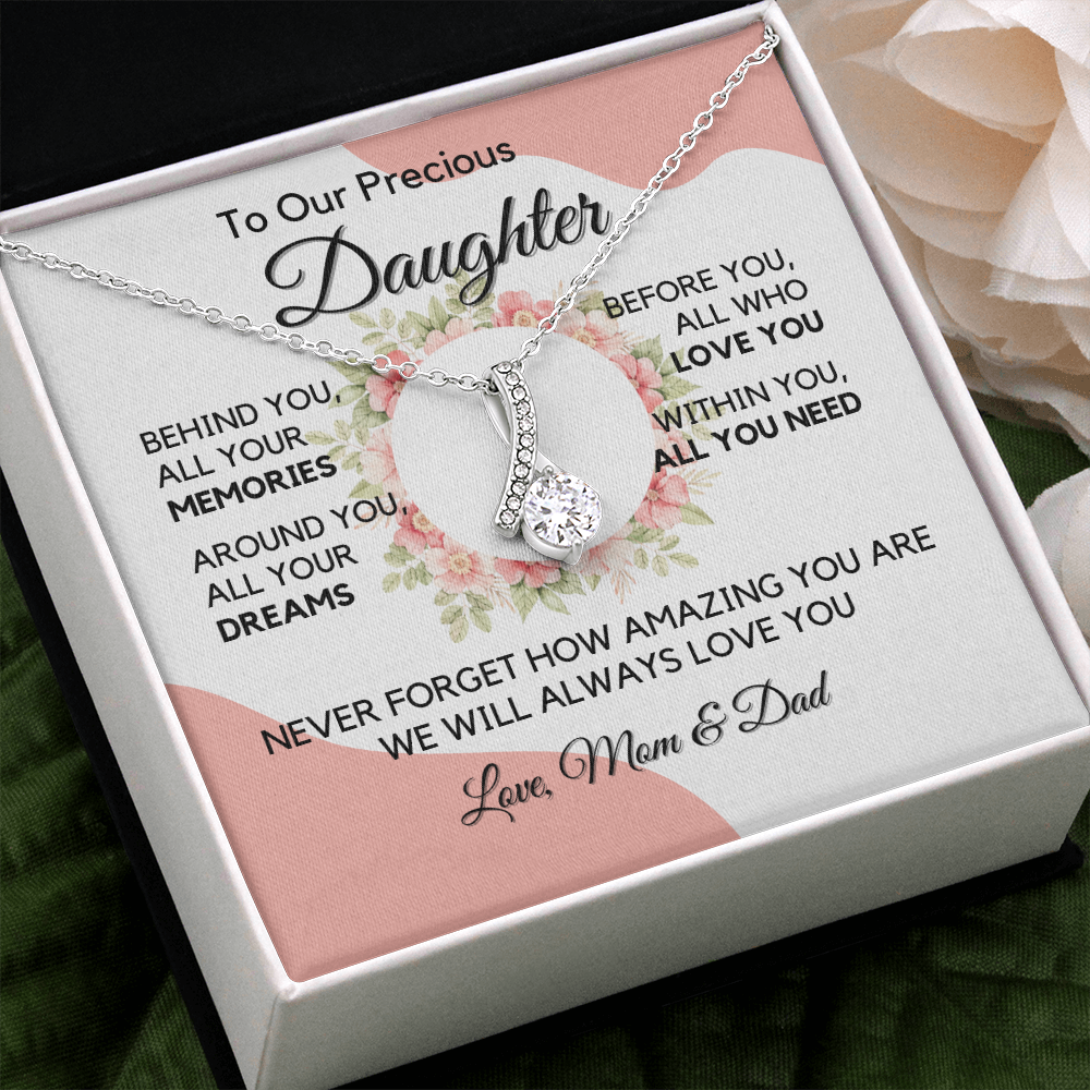 Daughter Gift from Dad, College High School Graduation, Daughter Birthday Jewelry Gift From Dad, aeDFD05C