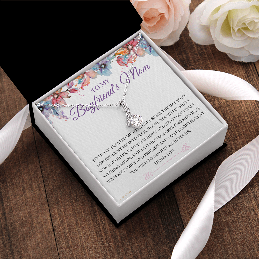 Gift for Boyfriend's Mom, Boyfriend's Mom Gift, To My Boyfriends Mom Gift, Meaningful Gift, Boyfriends Mom Necklace aeBFM01D