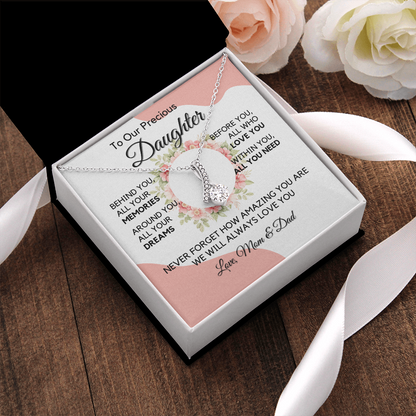 Daughter Gift from Dad, College High School Graduation, Daughter Birthday Jewelry Gift From Dad, aeDFD05C