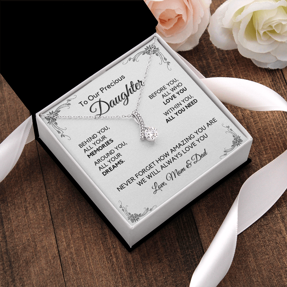 Daughter Gift from Dad, College High School Graduation, Daughter Birthday Jewelry Gift From Dad, aeDFD05A