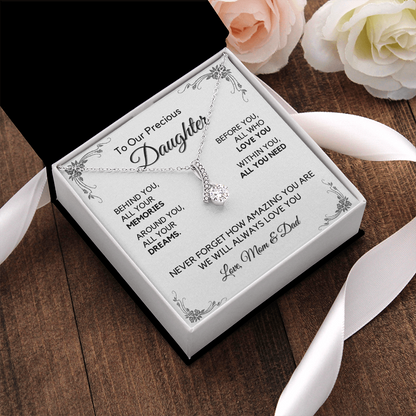 Daughter Gift from Dad, College High School Graduation, Daughter Birthday Jewelry Gift From Dad, aeDFD05A