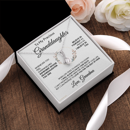 Granddaughter Gift from Grandma, Gift for Graduation, Birthday, Mother's Day, 14K Necklace, abaGDFGM32