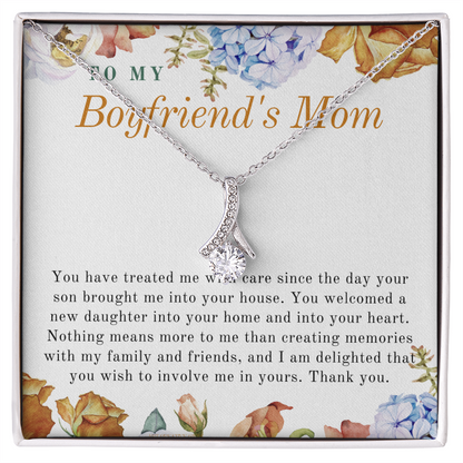 Gift for Boyfriend's Mom, Boyfriend's Mom Gift, To My Boyfriends Mom Gift, Meaningful Gift, Boyfriends Mom Necklace BFM01G