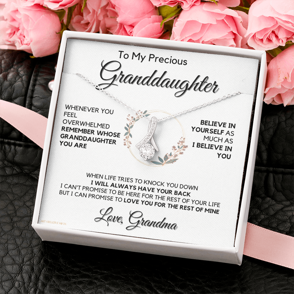 Granddaughter Gift from Grandma, Gift for Graduation, Birthday, Mother's Day, 14K Necklace, abaGDFGM32