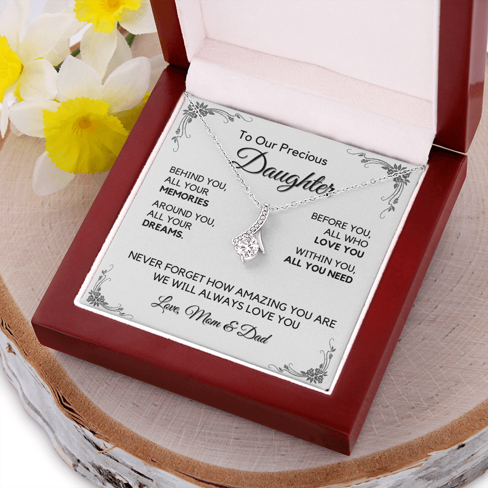 Daughter Gift from Dad, College High School Graduation, Daughter Birthday Jewelry Gift From Dad, aeDFD05A