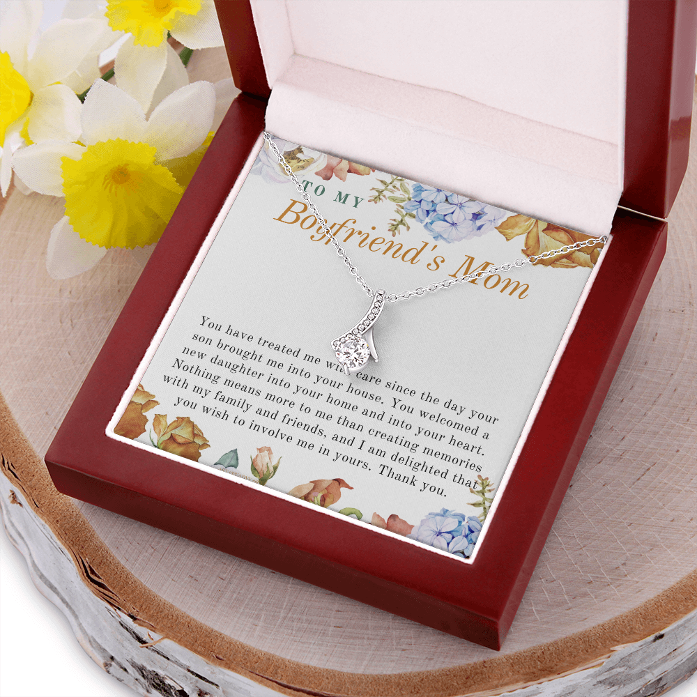 Gift for Boyfriend's Mom, Boyfriend's Mom Gift, To My Boyfriends Mom Gift, Meaningful Gift, Boyfriends Mom Necklace BFM01G