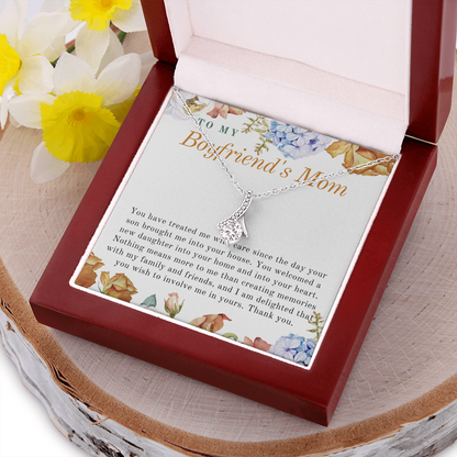 Gift for Boyfriend's Mom, Boyfriend's Mom Gift, To My Boyfriends Mom Gift, Meaningful Gift, Boyfriends Mom Necklace BFM01G
