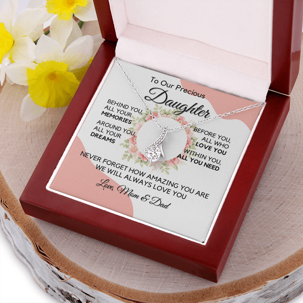 Daughter Gift from Dad, College High School Graduation, Daughter Birthday Jewelry Gift From Dad, aeDFD05C