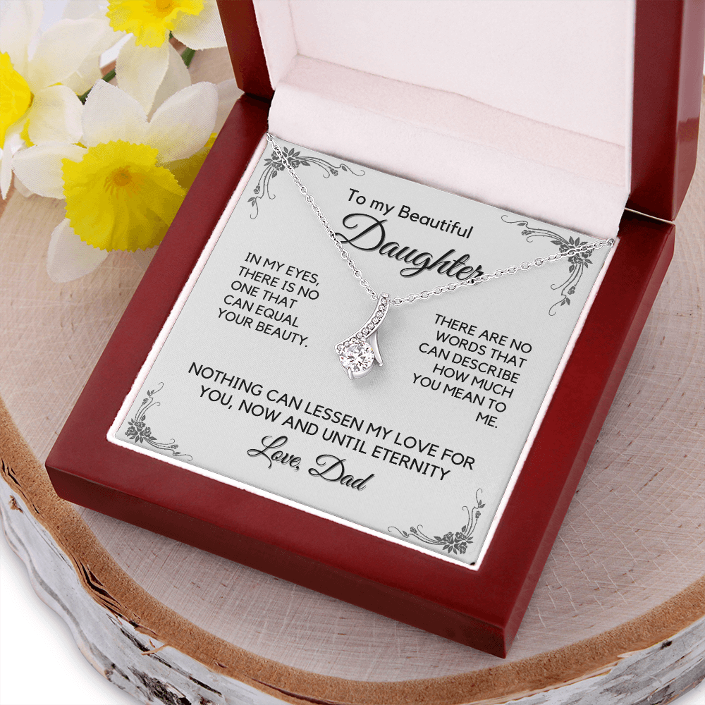 Daughter Gift from Dad, Daughter Graduation Gift, Father Daughter Gift, College Grad Gift, Graduation Present, 14K Necklace, aeDFD03A