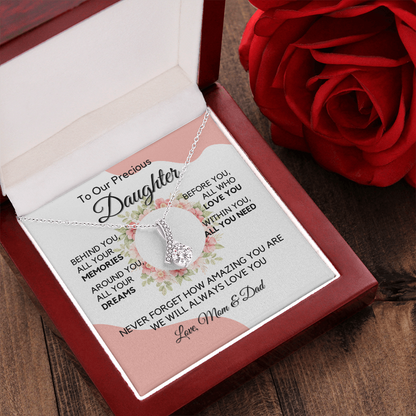 Daughter Gift from Dad, College High School Graduation, Daughter Birthday Jewelry Gift From Dad, aeDFD05C