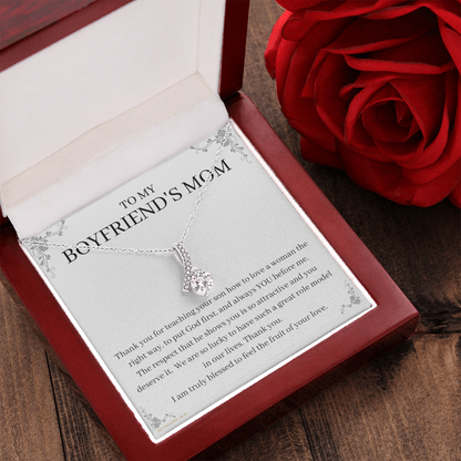 To My Boyfriend's Mom, Boyfriend's Mom Gift, To My Boyfriends Mom Gift, Meaningful Gift, Boyfriends Mom Necklace aeBFM01B