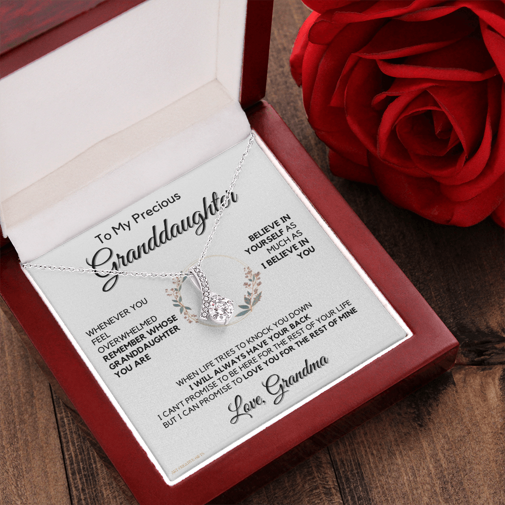 Granddaughter Gift from Grandma, Gift for Graduation, Birthday, Mother's Day, 14K Necklace, abaGDFGM32