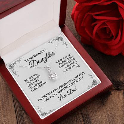 Daughter Gift from Dad, Daughter Graduation Gift, Father Daughter Gift, College Grad Gift, Graduation Present, 14K Necklace, aeDFD03A