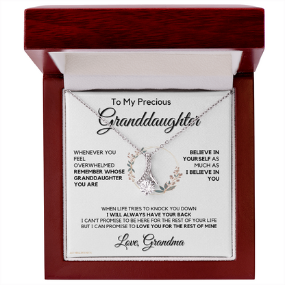 Granddaughter Gift from Grandma, Gift for Graduation, Birthday, Mother's Day, 14K Necklace, abaGDFGM32