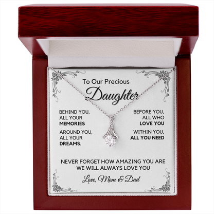 Daughter Gift from Dad, College High School Graduation, Daughter Birthday Jewelry Gift From Dad, aeDFD05A