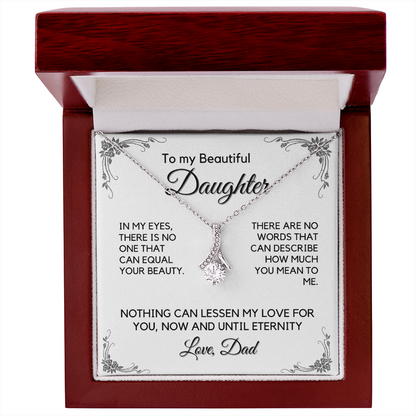 Daughter Gift from Dad, Daughter Graduation Gift, Father Daughter Gift, College Grad Gift, Graduation Present, 14K Necklace, aeDFD03A