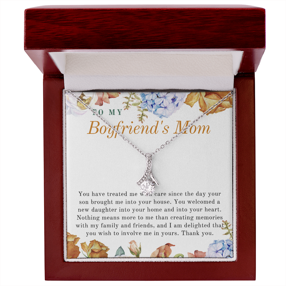 Gift for Boyfriend's Mom, Boyfriend's Mom Gift, To My Boyfriends Mom Gift, Meaningful Gift, Boyfriends Mom Necklace BFM01G