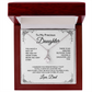 Daughter Gift from Dad, College High School Graduation, Daughter Birthday Jewelry Gift From Dad, aeDFD01