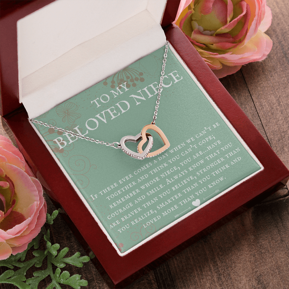 Niece Gift, To My Beloved Niece Necklace, Niece Gift From Aunt Birthday Graduation Gift iheNFA25