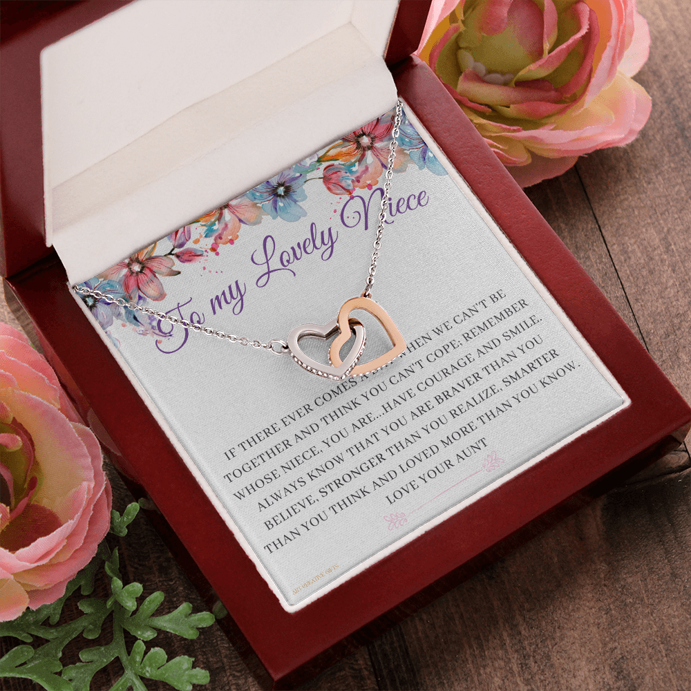 Niece Gift, To My Lovely Niece Necklace, Niece Gift From Aunt Birthday Graduation Gift ihaNFA21