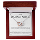 Niece Gift, To My Badass Niece Necklace, Niece Gift From Aunt Birthday Graduation Gift ihaNFA22