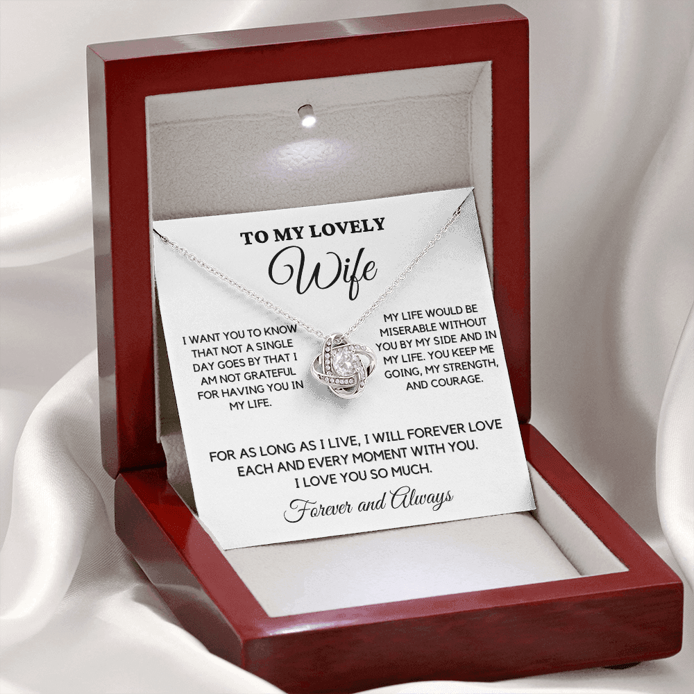 To My Lovely Wife - Forever Love - Necklace wfh-15