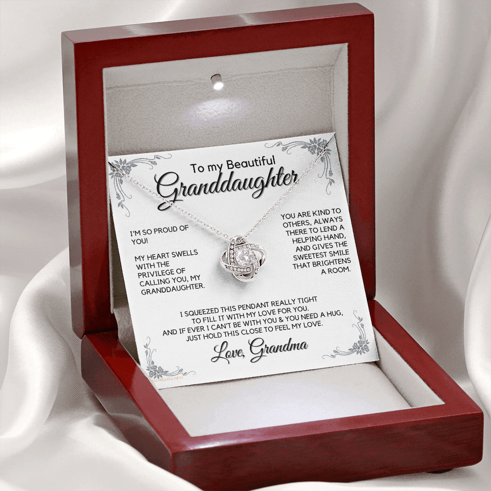 Granddaughter Gifts from Grandma, Gift for Graduation, Birthday, Mother's Day, Anniversary, 14K Necklace, lkeGDFGM27