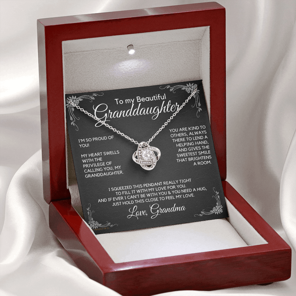 Granddaughter Gifts from Grandma, Gift for Graduation, Birthday, Mother's Day, Anniversary, 14K Necklace, lkeGDFGM28