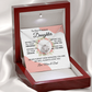 Daughter Gift from Dad, College High School Graduation, Daughter Birthday Jewelry Gift From Dad, keDFD05C