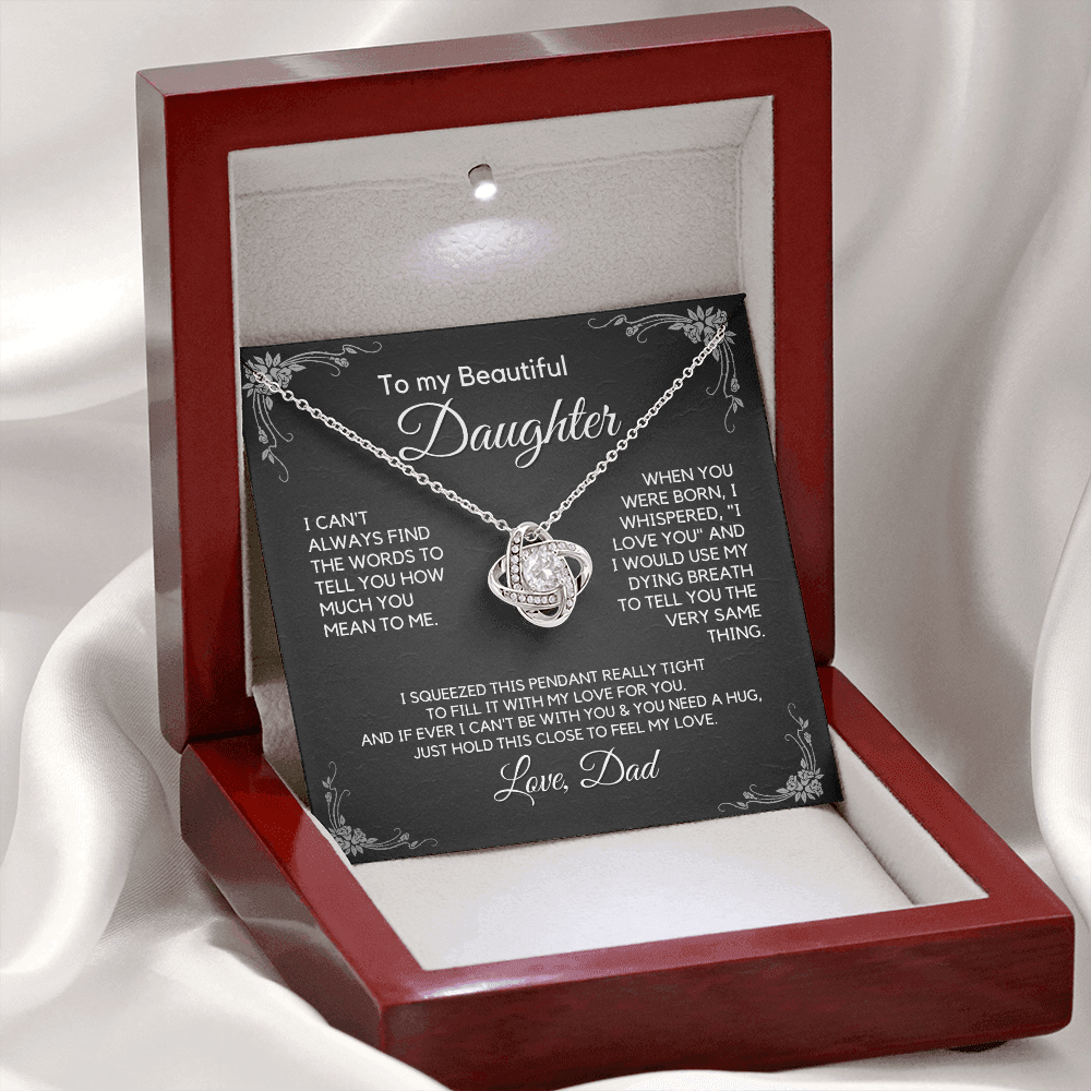 Daughter Gift from Dad, Daughter Graduation Gift, Father Daughter Gift, College Grad Gift, Graduation Present, 14K Necklace, keDFD02